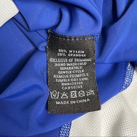 Easton Baseball Youth Base Layer Fitted Long Sleeve Top Royal Blue & White Small - Picture 8 of 8